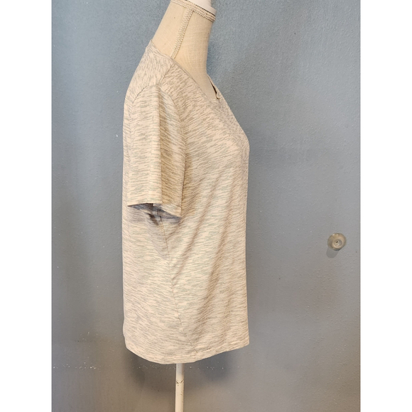 Mondetta performance luxury polygiene fresh striped scoopneck shortsleeve blouse - Picture 7 of 10